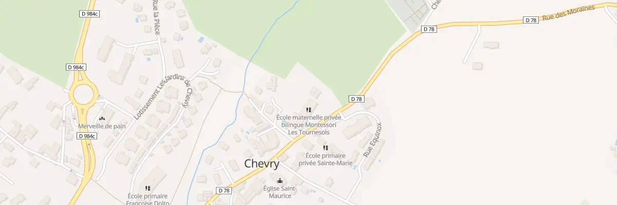 Plan du 617 Rue Saint-Maurice à Chevry