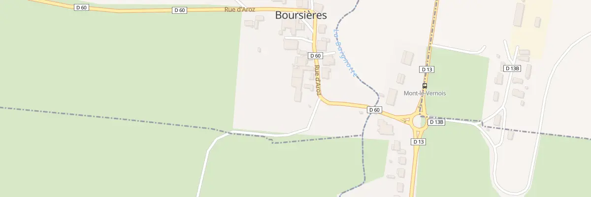 Plan du 1 Rue d’Aroz à Boursières