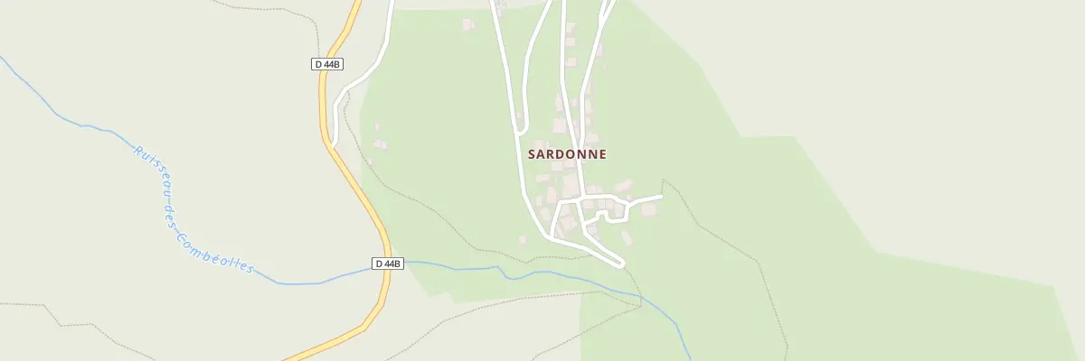 Plan du 83B Rte de Sardonne à Oz