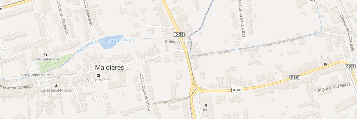 Plan du 1 Av Gen Leclerc à Maidières