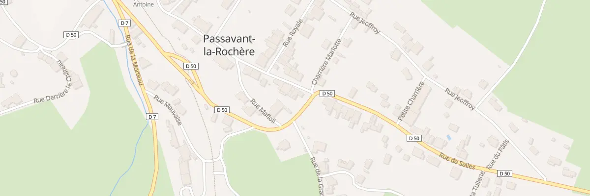Plan du 3 Rue St Antoine à Passavant-la-Rochère