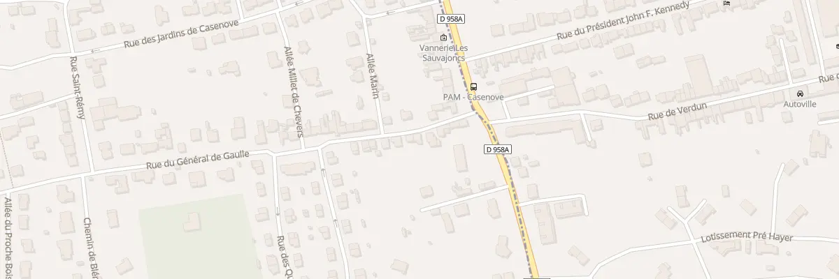Plan du 7 Rue du Gen de Gaulle à Maidières