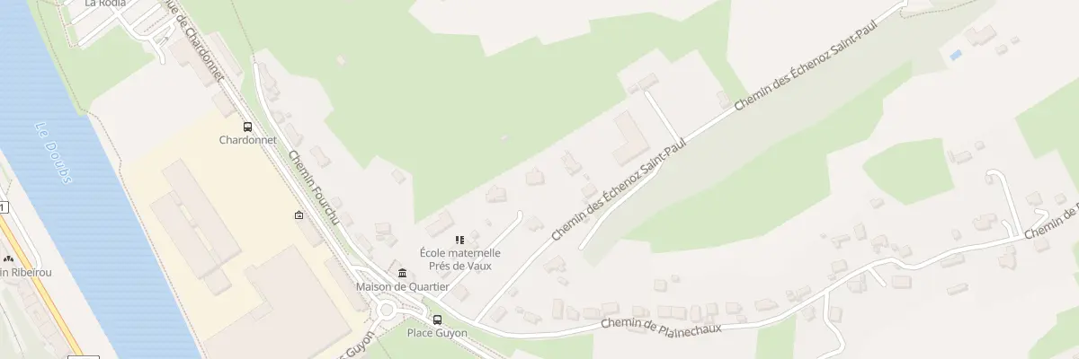 Plan du 9 Che du Vallon à Besançon