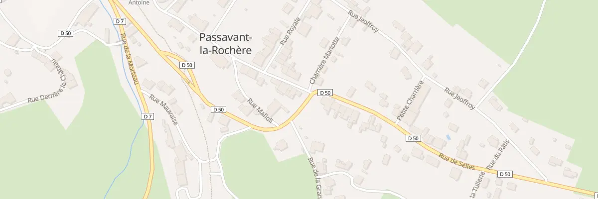 Plan du 1 Rue St Antoine à Passavant-la-Rochère