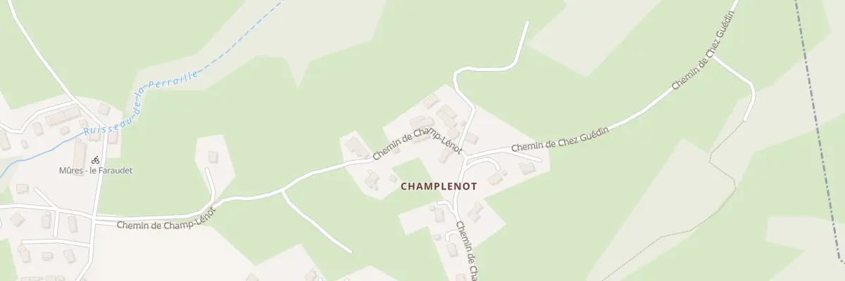 Plan du 295 Che de Champ Lénot à Mûres