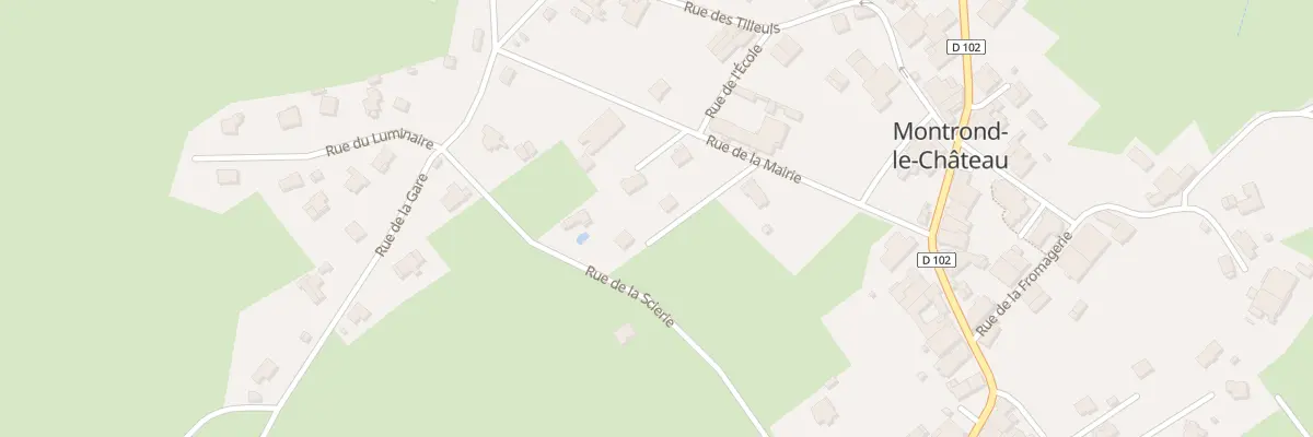 Plan du 1 Rue de la Mairie à Montrond-le-Château