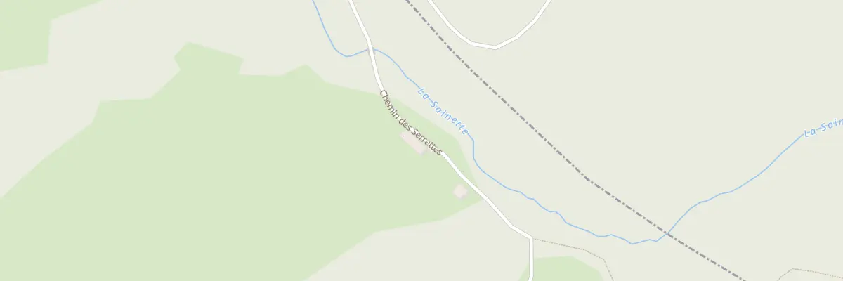 Plan du 900 Che des Serrettes à Foncine-le-Bas