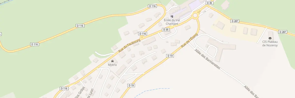 Plan du 22 Rue du Clos Paquet à Nozeroy