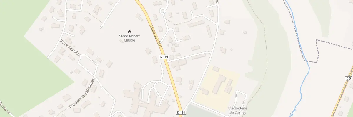 Plan du 6 Rte de Vittel à Darney