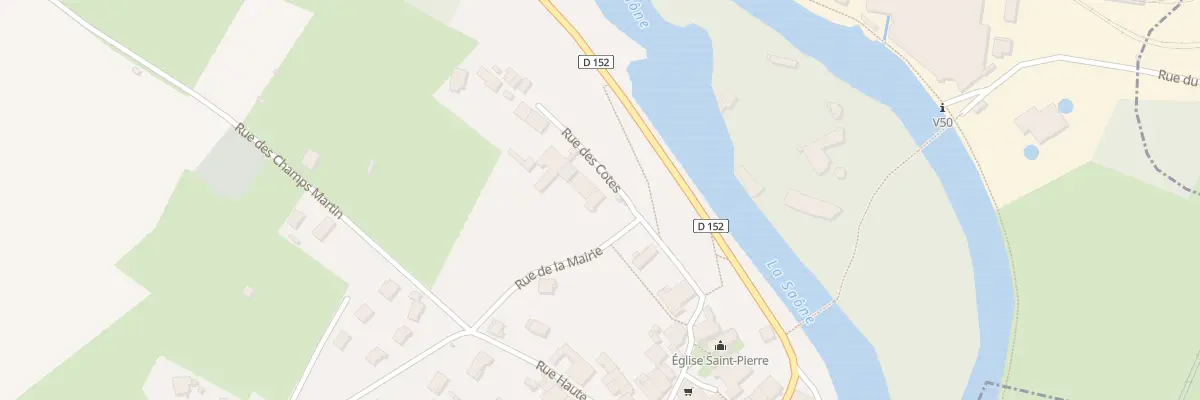 Plan du 2 Rue des Cotes à Conflandey