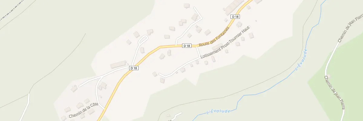 Plan du 36 Lot Prost Tournier Bas à Bellefontaine