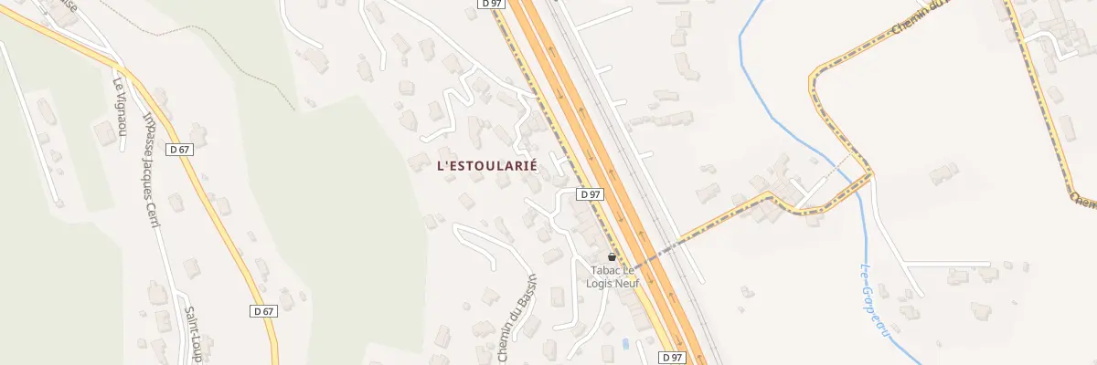 Plan du 5222 La Roumiouve Ouest à Solliès-Ville