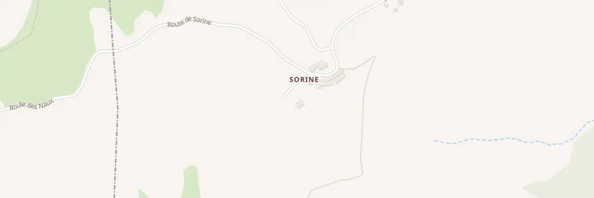 Plan de Sorine à Saint-Geniez