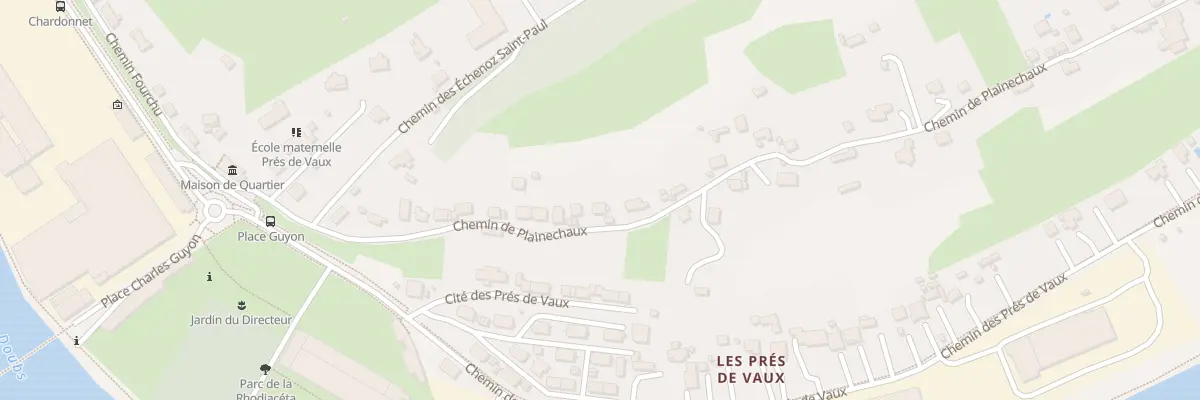 Plan du 25 Che de Plainechaux à Besançon