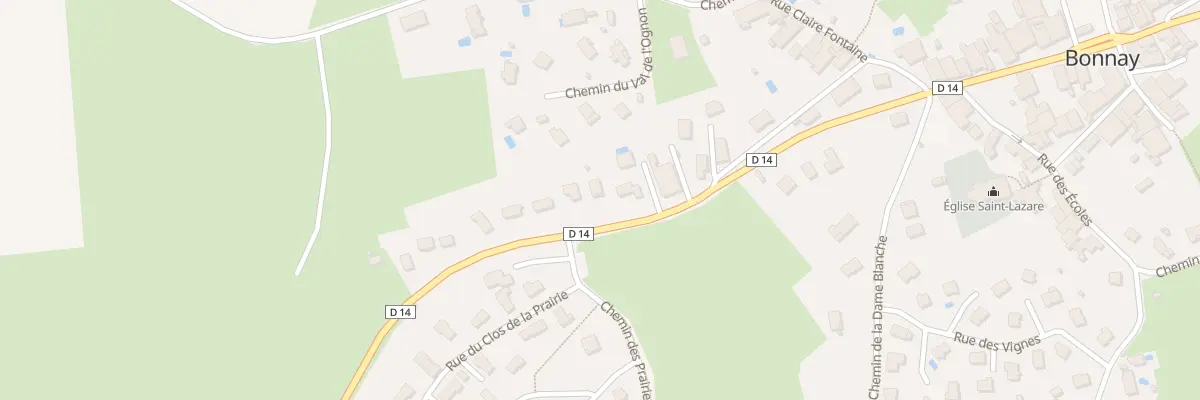 Plan du 13 Rte de la Vallée à Bonnay