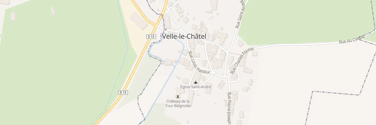 Plan du 1 Rue Louis Pasteur à Velle-le-Châtel