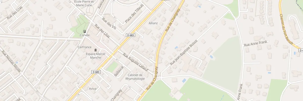 Plan du 27 Rue de Charigney à Besançon