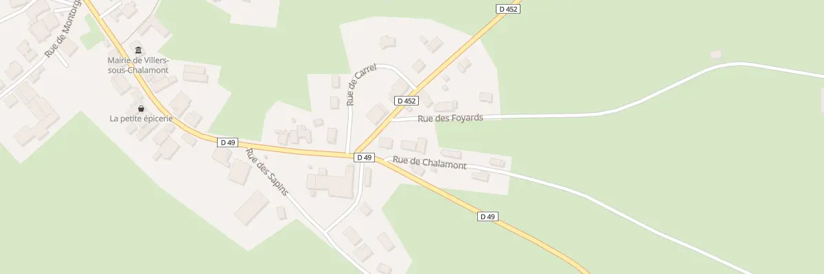 Plan du 3 Rue de Chalamont à Villers-sous-Chalamont