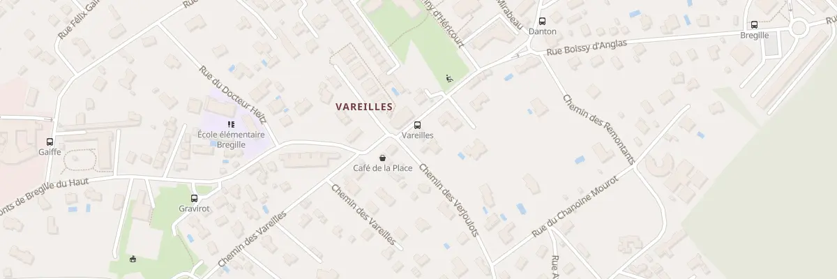 Plan du 1 Che des Verjoulots à Besançon