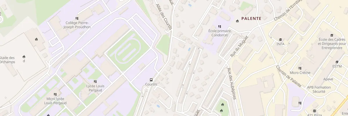 Plan du 20 Rue des Courtils à Besançon