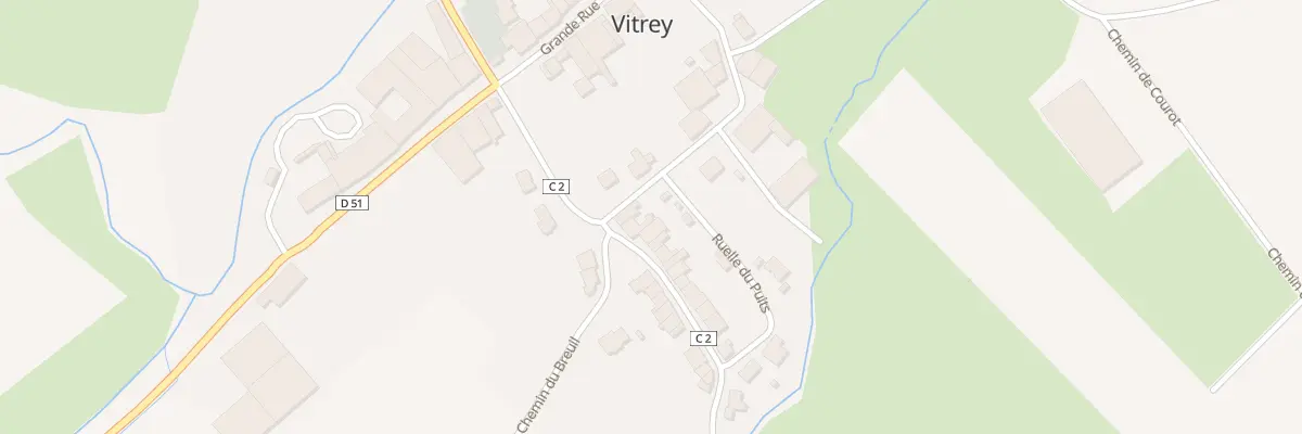 Plan du 1 Rue du Pâtis à Vitrey