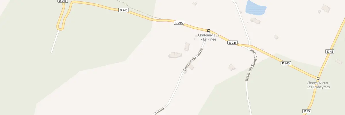 Plan du 5011 Le Lauza à Châteauvieux