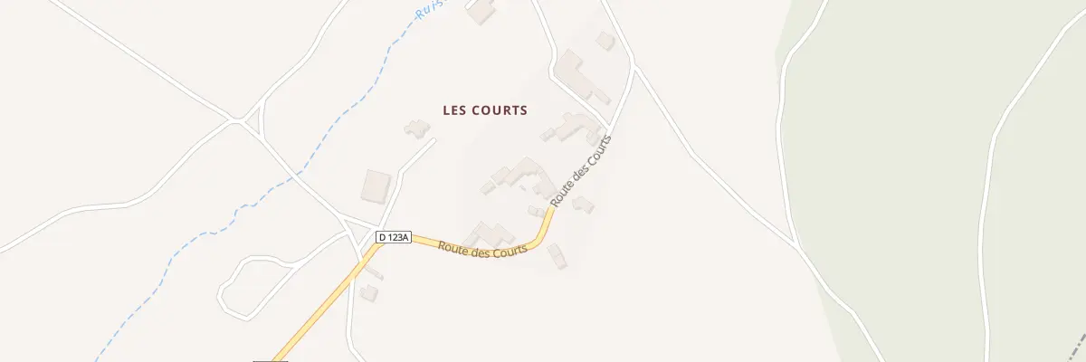 Plan du 861 Rte des Courts à Aubessagne