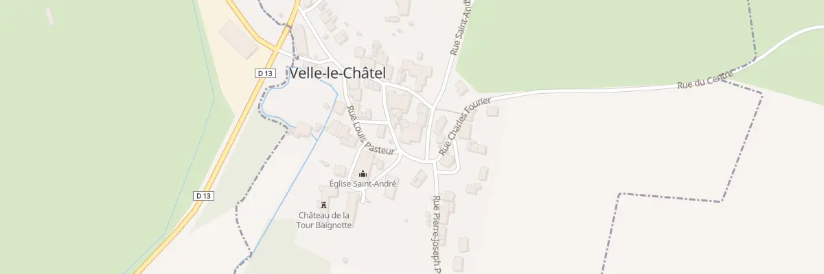 Plan du 4 Rue Gustave Courbet à Velle-le-Châtel