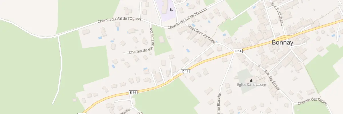 Plan du 8B Rue Honore de Gressenbucher à Bonnay