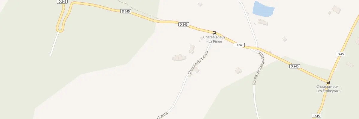 Plan du 5010 Le Lauza à Châteauvieux