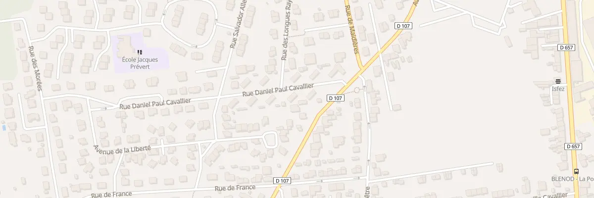 Plan du 3 Rue Daniel Paul Cavallier à Blénod-lès-Pont-à-Mousson