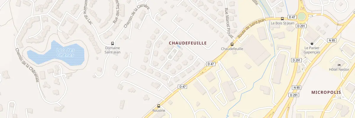 Plan du 1 Che de la Carrière à Gap