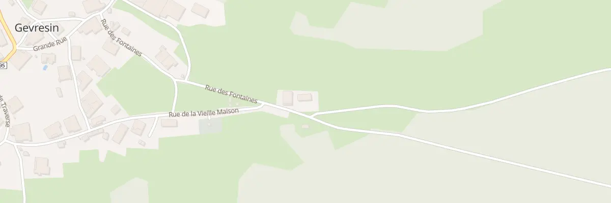 Plan du 11 Rue des Fontaines à Gevresin