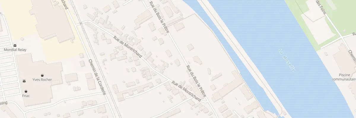 Plan du 461 Rue du Bois le Prêtre à Pont-à-Mousson