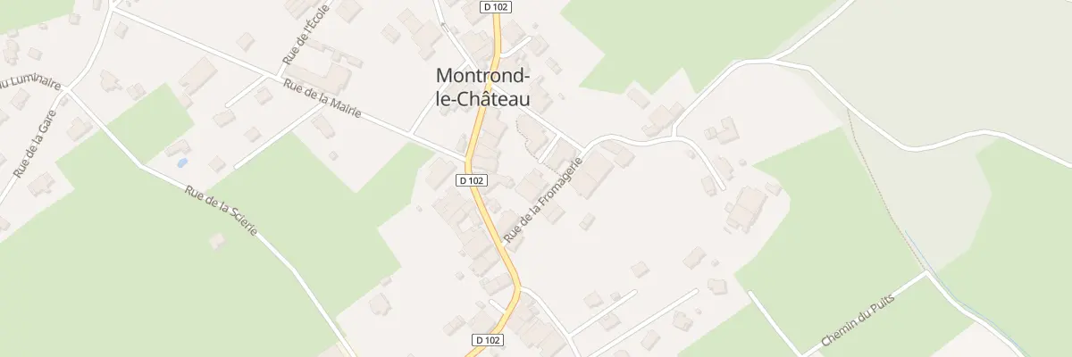 Plan du 5 Rue de la Fromagerie à Montrond-le-Château