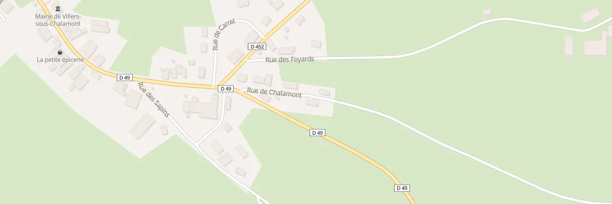 Plan du 4 Rue de Chalamont à Villers-sous-Chalamont