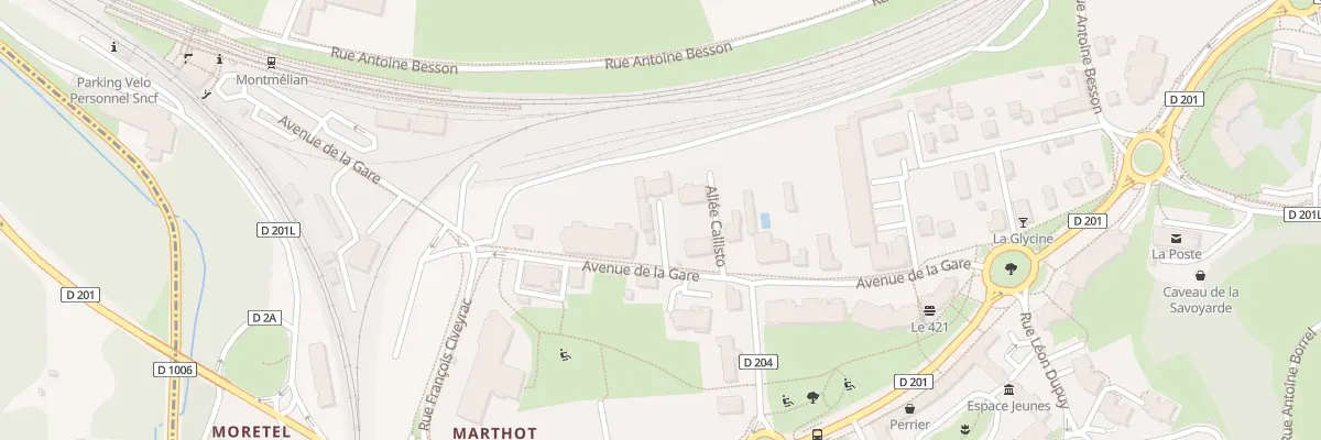 Plan du 3 Av de la Gare à Montmélian