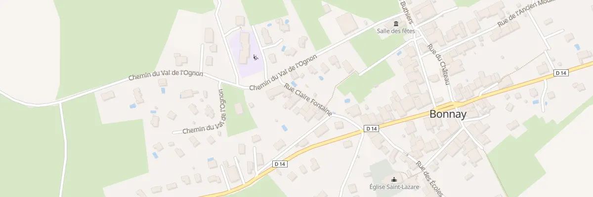 Plan du 3 Rue de la Claire Fontaine à Bonnay