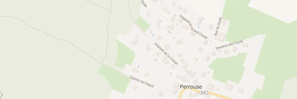 Plan du 9 Rue de la Creuse à Perrouse