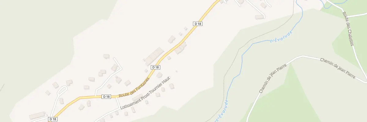Plan du 2170 Rte des Fontaines à Bellefontaine