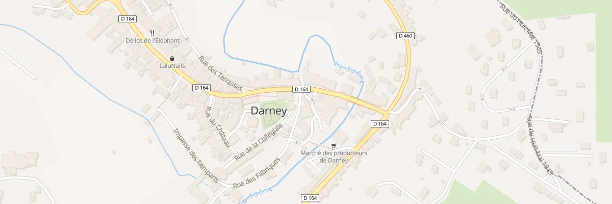 Plan du 1 Rue des Fabriques à Darney