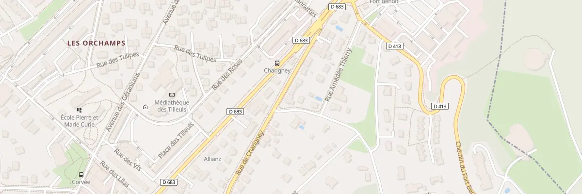 Plan du 42B Rue de Charigney à Besançon