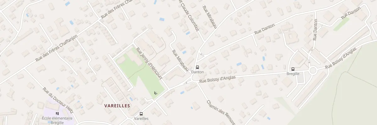 Plan du 1 Rue Mirabeau à Besançon