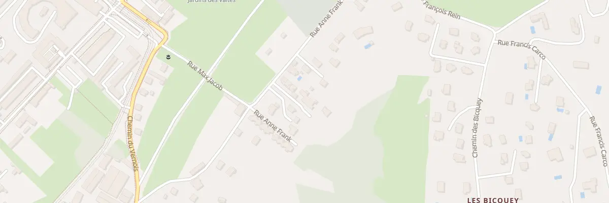 Plan du 10 Rue Anne Frank à Besançon