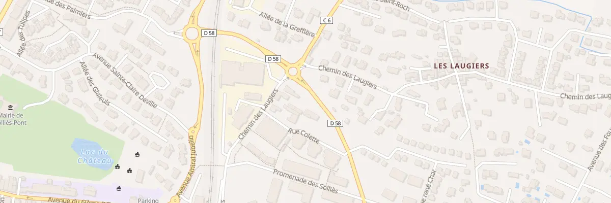 Plan du 352 Che des Laugiers à Solliès-Pont