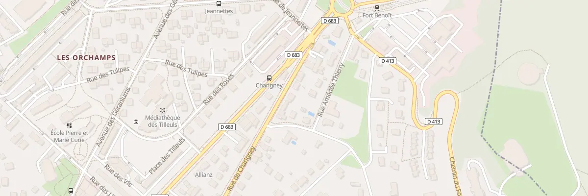 Plan du 44 Rue de Charigney à Besançon
