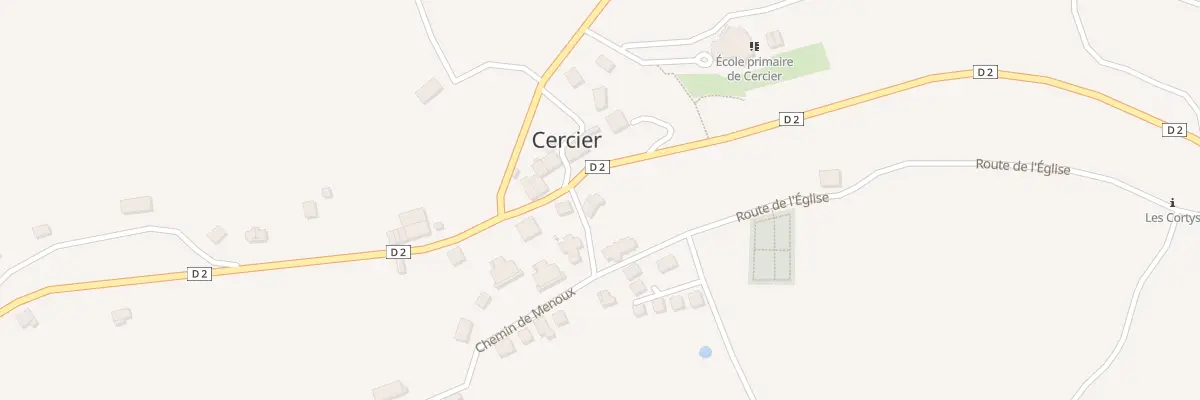 Plan du 37 Rte de l’Eglise à Cercier