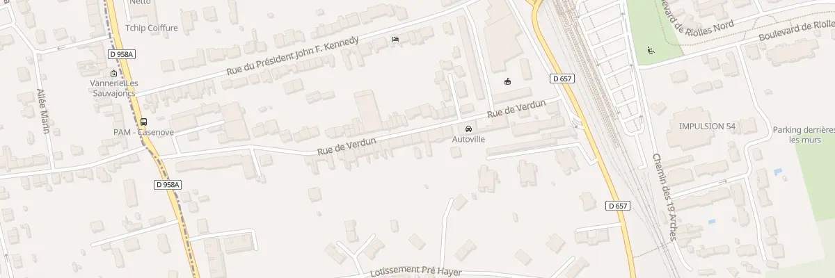 Plan du 5B Rue de Verdun à Pont-à-Mousson