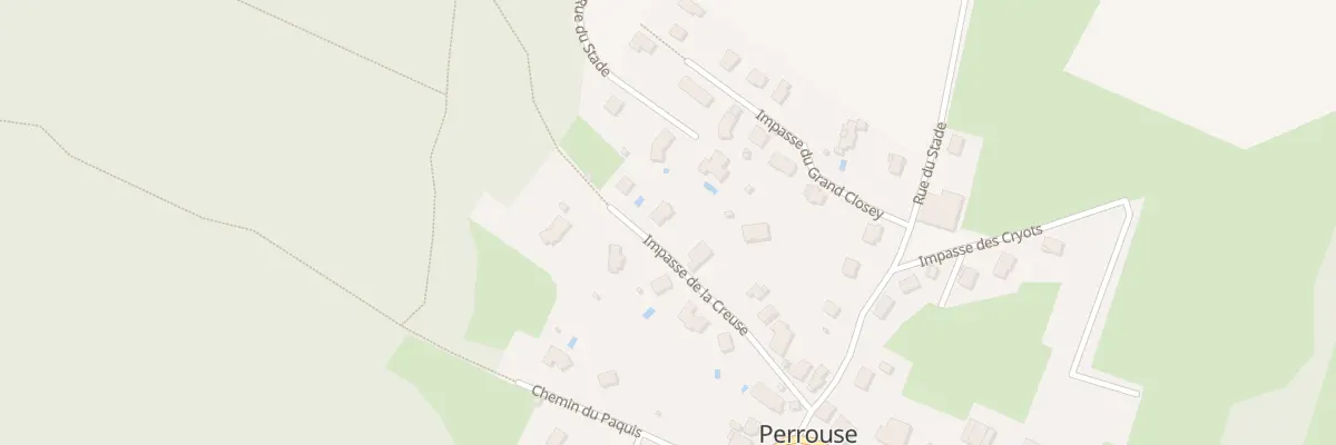Plan du 14 Rue de la Creuse à Perrouse
