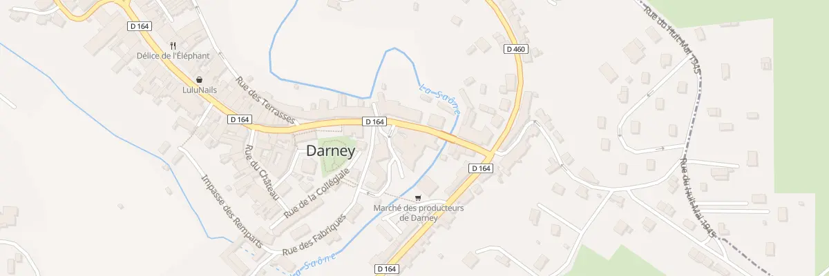 Plan du 50 Rue de la République à Darney